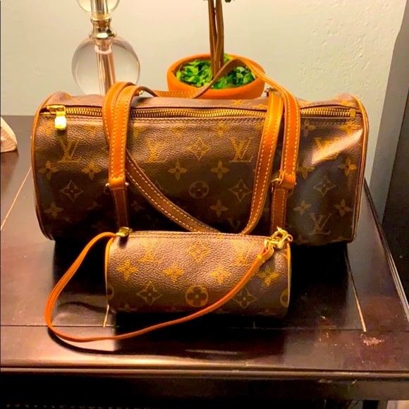 Louis Vuitton Papillon tootsie roll bag (large and small bag) - Picture 1 of 5